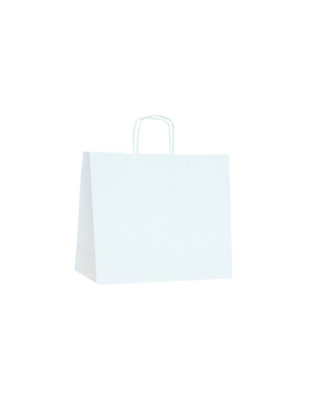 BOLSA DE PAPEL ASA RETORCIDA 42x36+12 ÁNONIMA BLANCO (CAJA 250 UDS.)