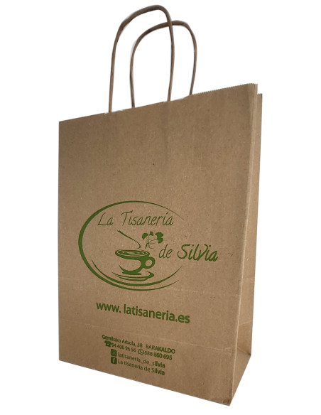 BOLSA DE PAPEL ASA RETORCIDA 32x41+12 PERSONALIZADA KRAFT RECICLADO (CAJA 250 UDS.) BOLSA DE PAPEL ASA RETORCIDA 32x41+12 PERSONALIZADA KRAFT RECICLADO (CAJA 250 UDS.)