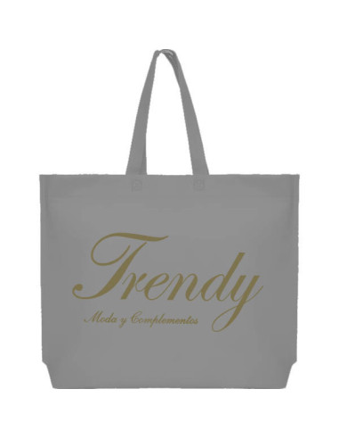 BOLSA TERMOSELLADA MAR FUELLE BASE PERSONALIZADA 40X35+10 GRIS (CAJA 250 UDS.)