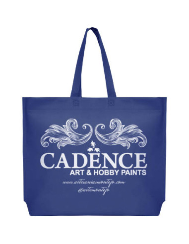 BOLSA TERMOSELLADA MAR FUELLE BASE PERSONALIZADA 40X35+10 AZUL MARINO (CAJA 250 UDS.)