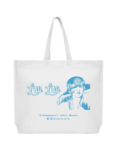 BOLSA TERMOSELLADA MAR FUELLE BASE PERSONALIZADA 54X40+10 BLANCO (CAJA 250 UDS.)