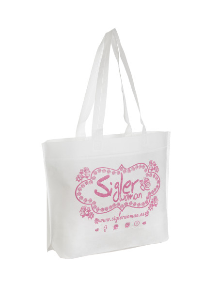 BOLSA TERMOSELLADA MAR FUELLE BASE PERSONALIZADA 54X40+10 BLANCO (CAJA 250 UDS.)