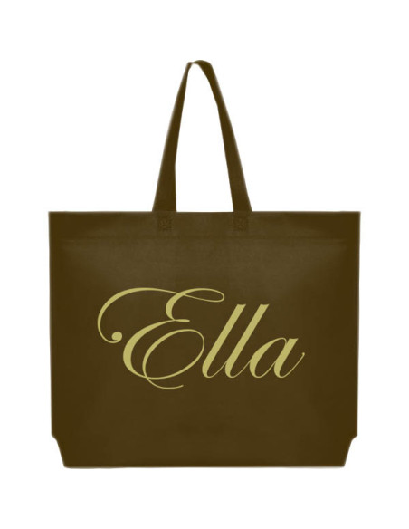 BOLSA TERMOSELLADA MAR FUELLE BASE PERSONALIZADA 54X40+10 MARRÓN (CAJA 250 UDS.)