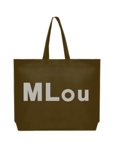 BOLSA TERMOSELLADA MAR FUELLE BASE PERSONALIZADA 54X40+10 MARRÓN (CAJA 250 UDS.)