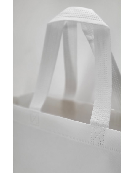 BOLSA TERMOSELLADA CON FUELLE SIN LAMINAR ANONIMA 40X34+14 BLANCO (CAJA 250 UDS.)