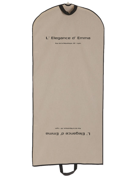 PORTATRAJE ALGODON CON FUELLE Y CON CREMALLERA MODELO NIMES (CAJA 100 UDS.)